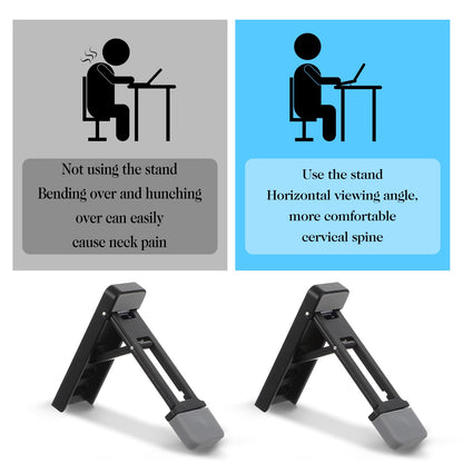 WJIAAA 4Pcs Mini Portable Laptop Stand, Foldable Keyboard Riser Stand