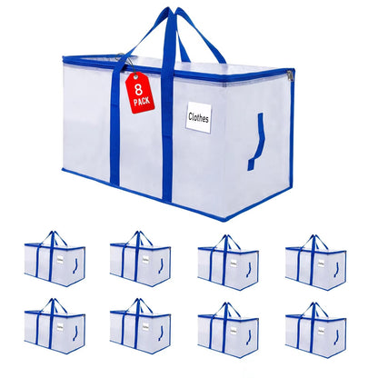 ZFWDSY Moving Bags 105 L,8-Pack Storage Bags Moving Boxes Alternatives