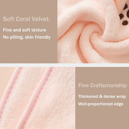 PRATIQUE 5 Pack Cute Hand Towels, Bathroom Towels with Hanging Loop, Children Hand Towel Animals