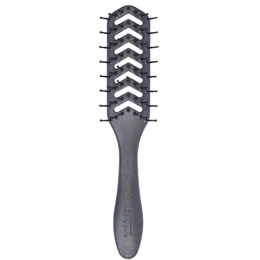 Denman D200 Flexible Vent Brush for Blow Drying - Styling Hair Brush for Wet Dry Curly Thick Straight Hair - For Women and Men (Pewter)