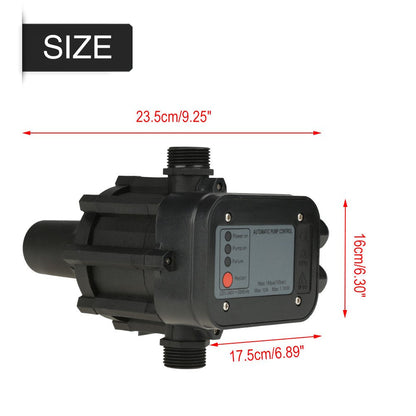 pressostat Pompe eau, Hilitand Self-Priming Water Pump Pressure Switch 220V Automatic Pressure Controller Black for Self-Priming Pump, Jet Pump,