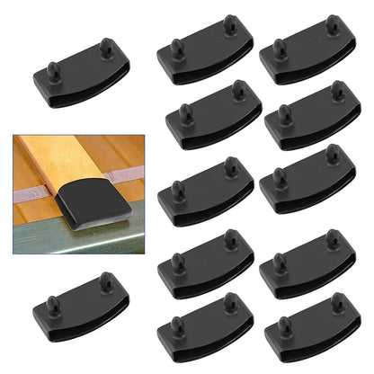 iwiio 12Pcs Bed Slat Holders, Bed Slat Caps, Side and Center Bed Slats Holders Replacement for Single, Bed Slats Cover for Holding Securing Wooden