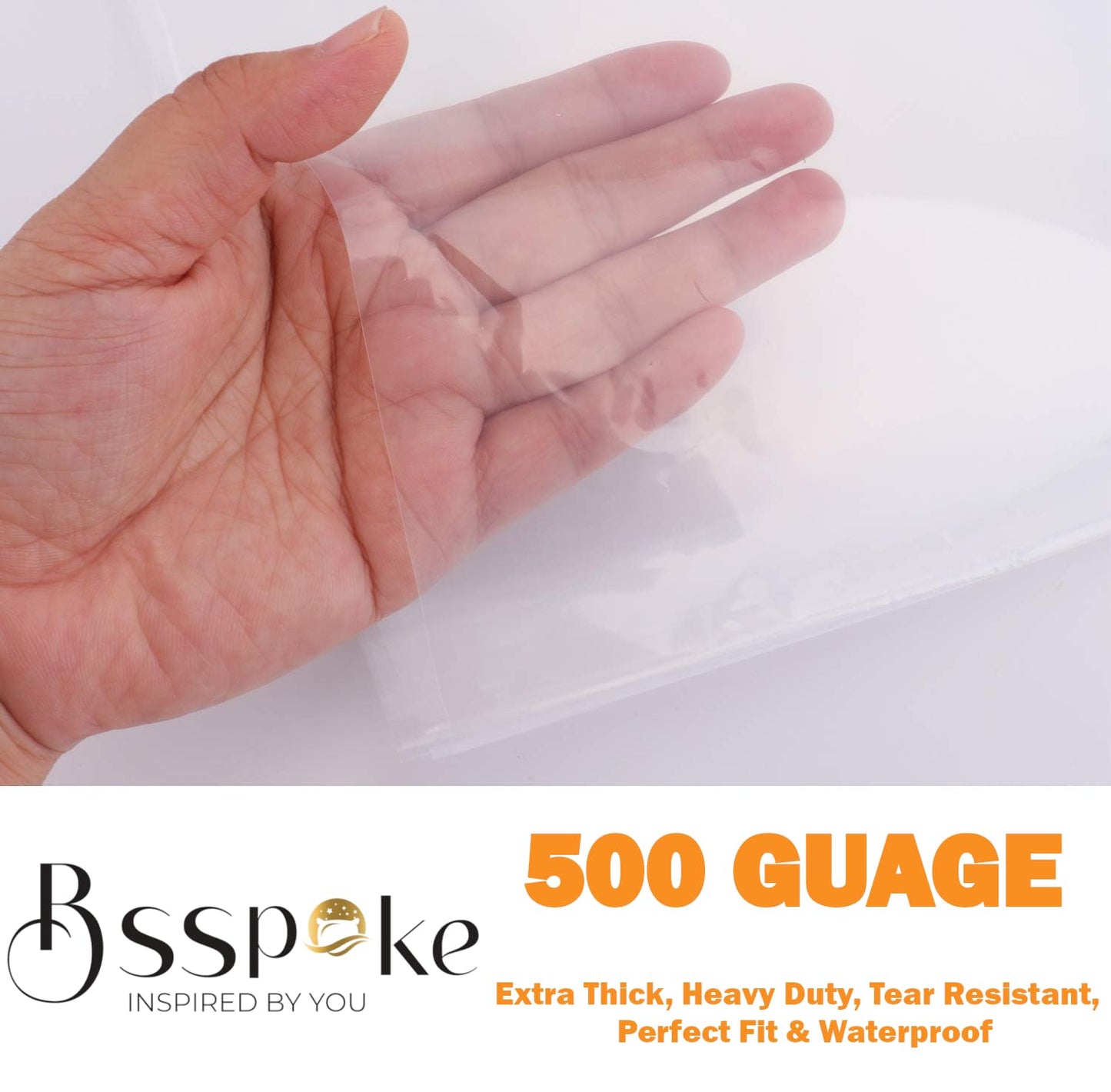BSSPOKE 500 Guage Single Mattress Bags for Storage Durable Mattress Storage Bag for Moving & Storage – Perfect Fit, Ultra-Strong Material