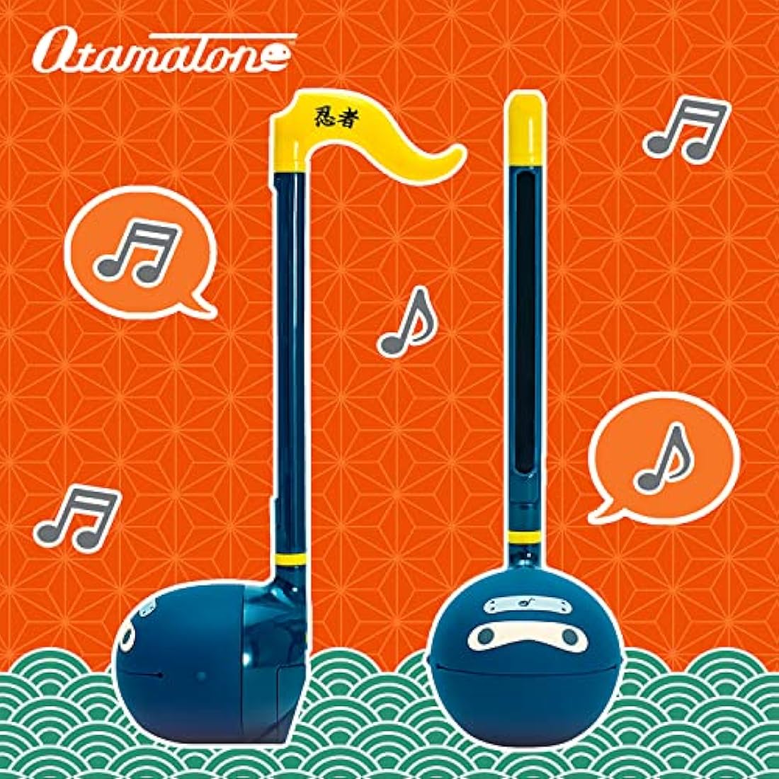 Otamatone Ninja Japanese Electronic Musical Instrument, Portable Touch Sensitive Digital Music Instruments Synthesizer, Fun Cool Kids Teens Adults Birthday Christmas Toy Song Game Stuff
