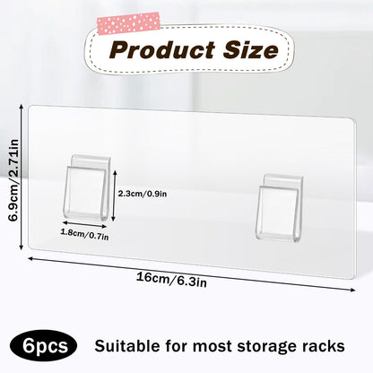 KALIONE 6 Pack Shower Caddy Adhesive for Replacement No Drilling Wall Hooks Sticky Pads Shower Shelf Adhesive for Corner Shower Caddy Bathroom