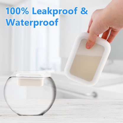 KUAOOAUK Silicone Travel Soap Case with a Draining Matandfoaming mesh bag