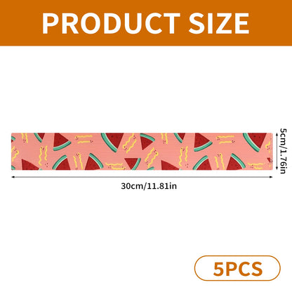 Beach Towel Bands, Beach Towel Bands for Sun Loungers, 5 Styles,30x5cm 5Pcs