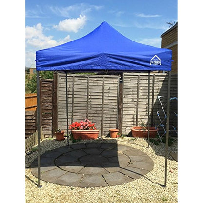 All Seasons Gazebos 2x2m Heavy Duty Fully Waterproof Pop up Gazebos and 4 Premium Side Walls - Royal Blue