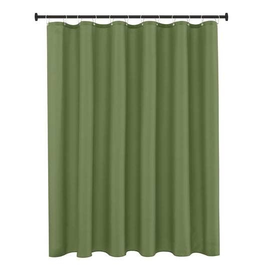 Biscaynebay Fabric Shower Curtain Liners Water Resistant Bathroom Curtain Liner 72 by 72 Inches Sage