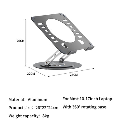 Uwenkjie Portable laptop stand, 360 degree rotation, ergonomically designed foldable computer stand, adjustable height