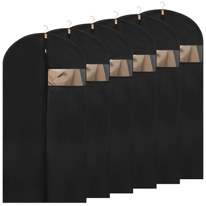 6 Pack Suit Bags PEVA Garment Bags Clothes Covers Suit Protector 60cm*120cm