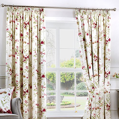 Fusion - Jeannie - Curtains, 229 x 183cm, Red