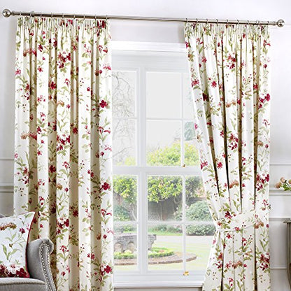 Fusion - Jeannie - Curtains, 229 x 183cm, Red