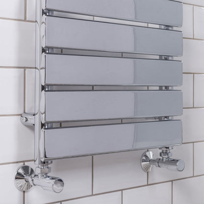 Warmehaus Designer Bathroom Flat Panel Heated Towel Rail 1600x450mm Chrome