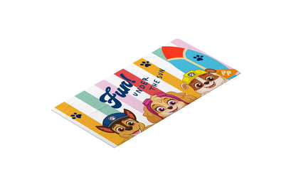 hermet, Paw Patrol Beach Towel, 70 x 140 cm, Beach or Pool Towel, 100% Soft Cotton, Practical and Lightweight