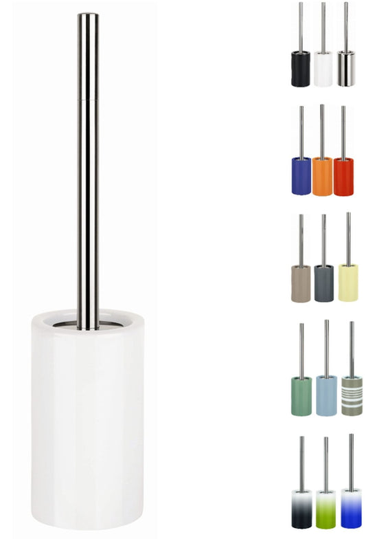 Spirella Tube Stoneware Toilet Brush, White