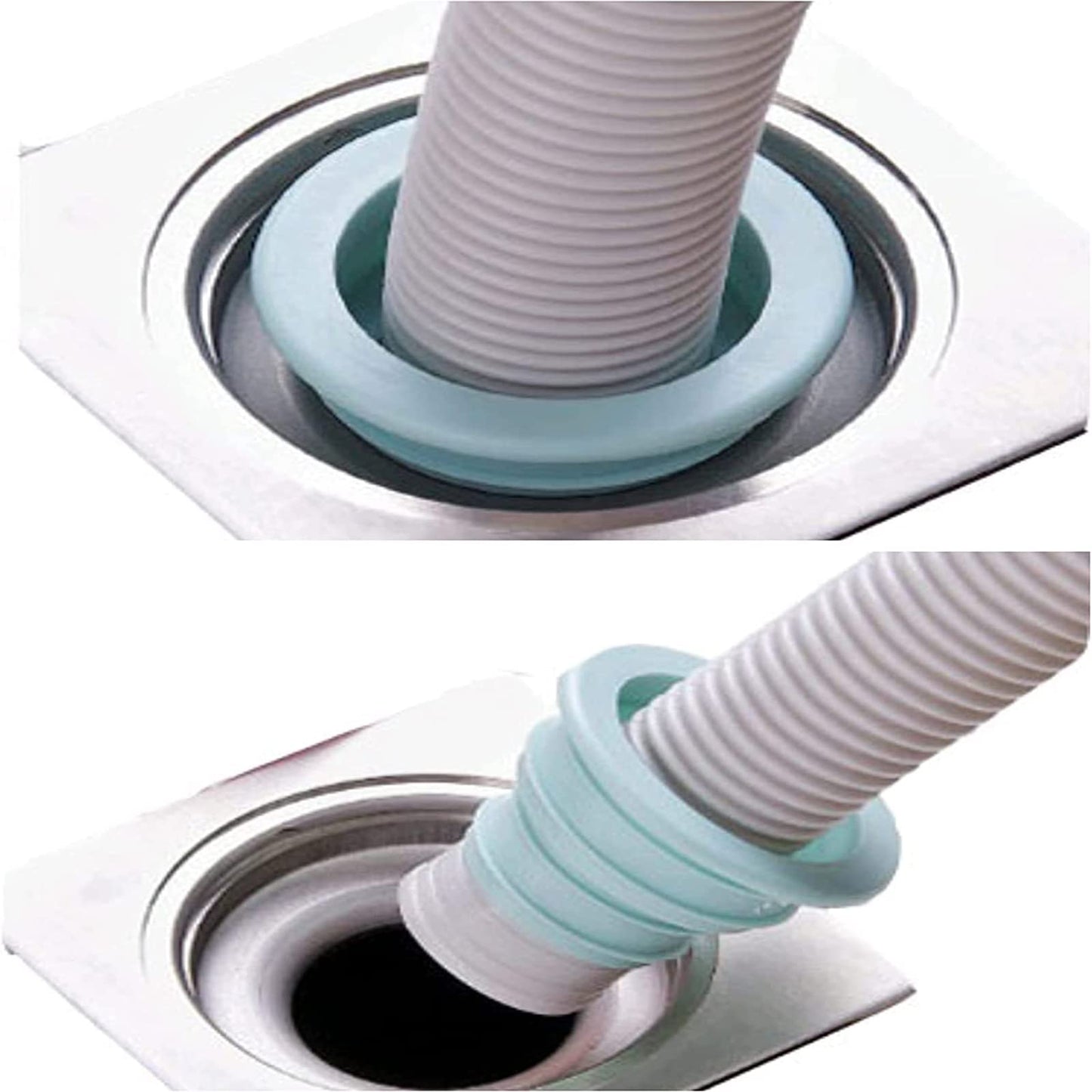 3 Pack Drain Pipe Seal Hose Silicone Plug Toilet Seal Ring,Silicone Sealing Plug Kitchen Pipe Sewer Seal Ring Washing Machine Drain Multipurpose Pipe