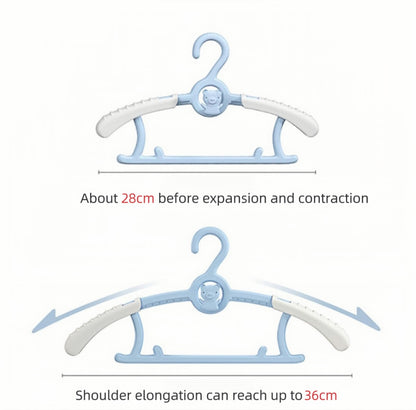Baby Coat Hangers Small Clothes Hangers First Steps Pack of 10 -Baby Blue (blue)