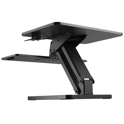 Maclean MC-882 Desk Workstation Height Adjustable Computer Keyboard Laptop Table Gas Spring Computer Stand Black