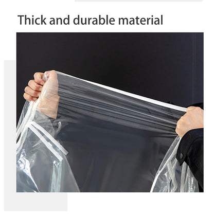 XIANTIAN 5ft Transparent Clothes Rail Cover Strong Zipped Hanging Coat Large Protective Garment Cover