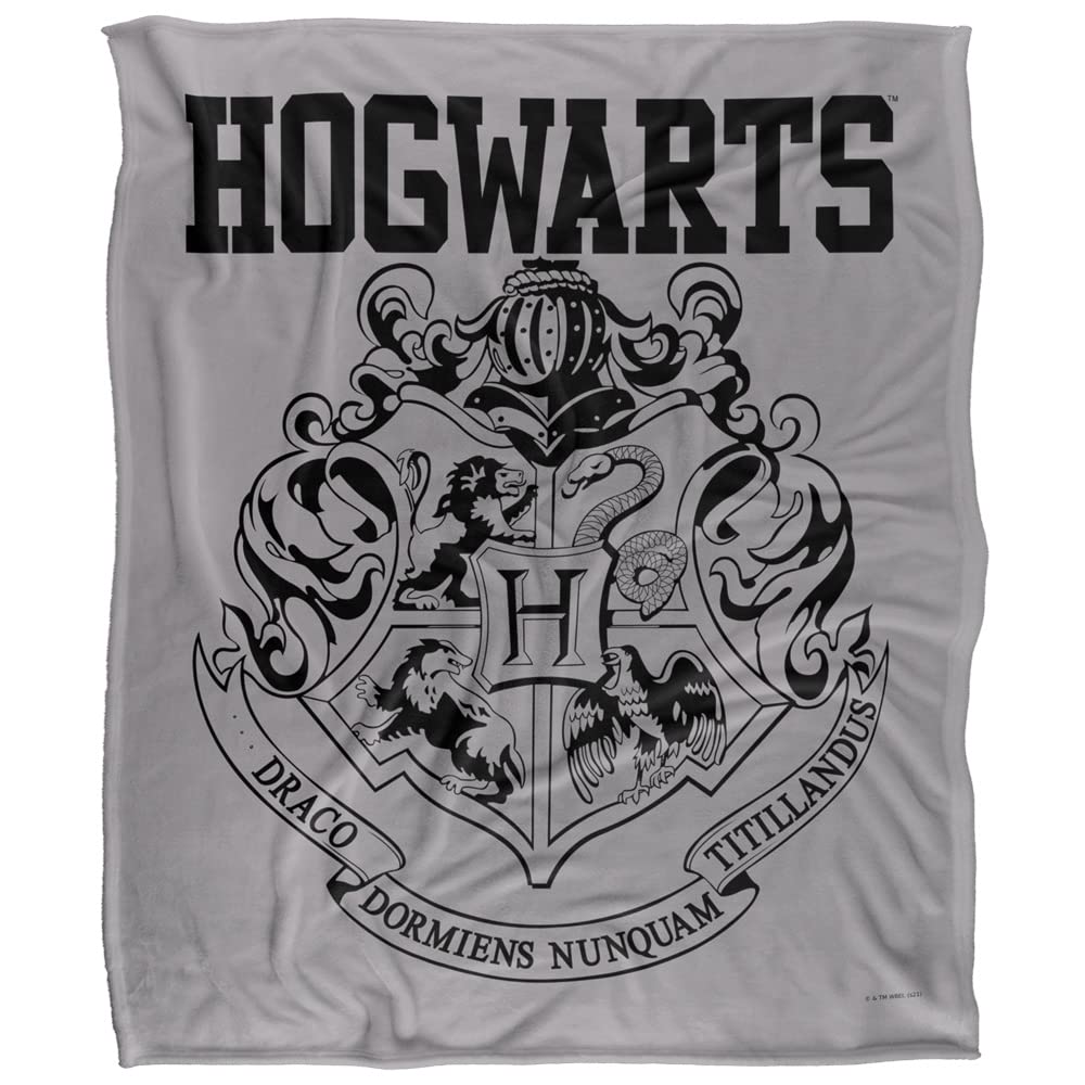 HARRY POTTER Hogwarts Athletic Officially Licensed Silky Touch Super Soft Throw Blanket 152 x 127 cm