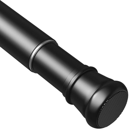Curtain Poles No Drilling Adjustable Shower Poles Extendable Anti-Slip Ends Tension Rod For Curtain Pole For Wardrobe,Bathroom Black 67-90CM