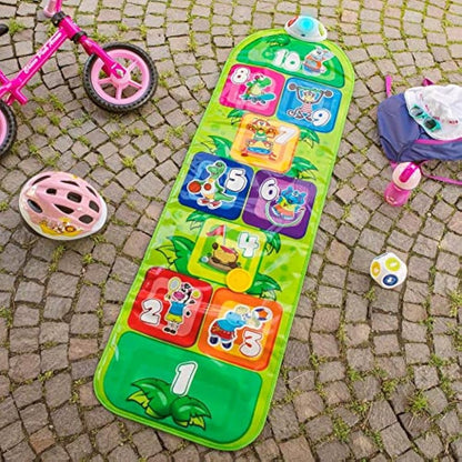 Chicco Jump & Fit Kids Playmat, Electronic and Interactive Game with Lights and Sounds, Hopscotch Game for Home, 2 Play Modes, 150 cm - Kids Toys Ages 2-5, 00009150000000