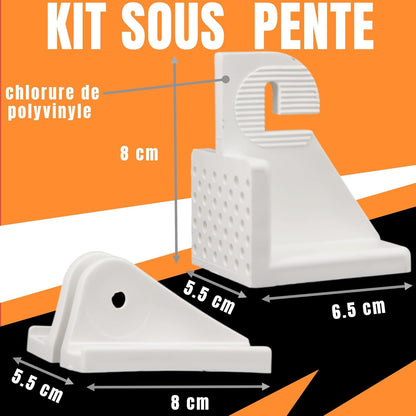 Sous Pente Kit - Under Slope Design and Storage Solution for Attics, Closets, Dressing Rooms and Offices with Space Optimization Under Roof