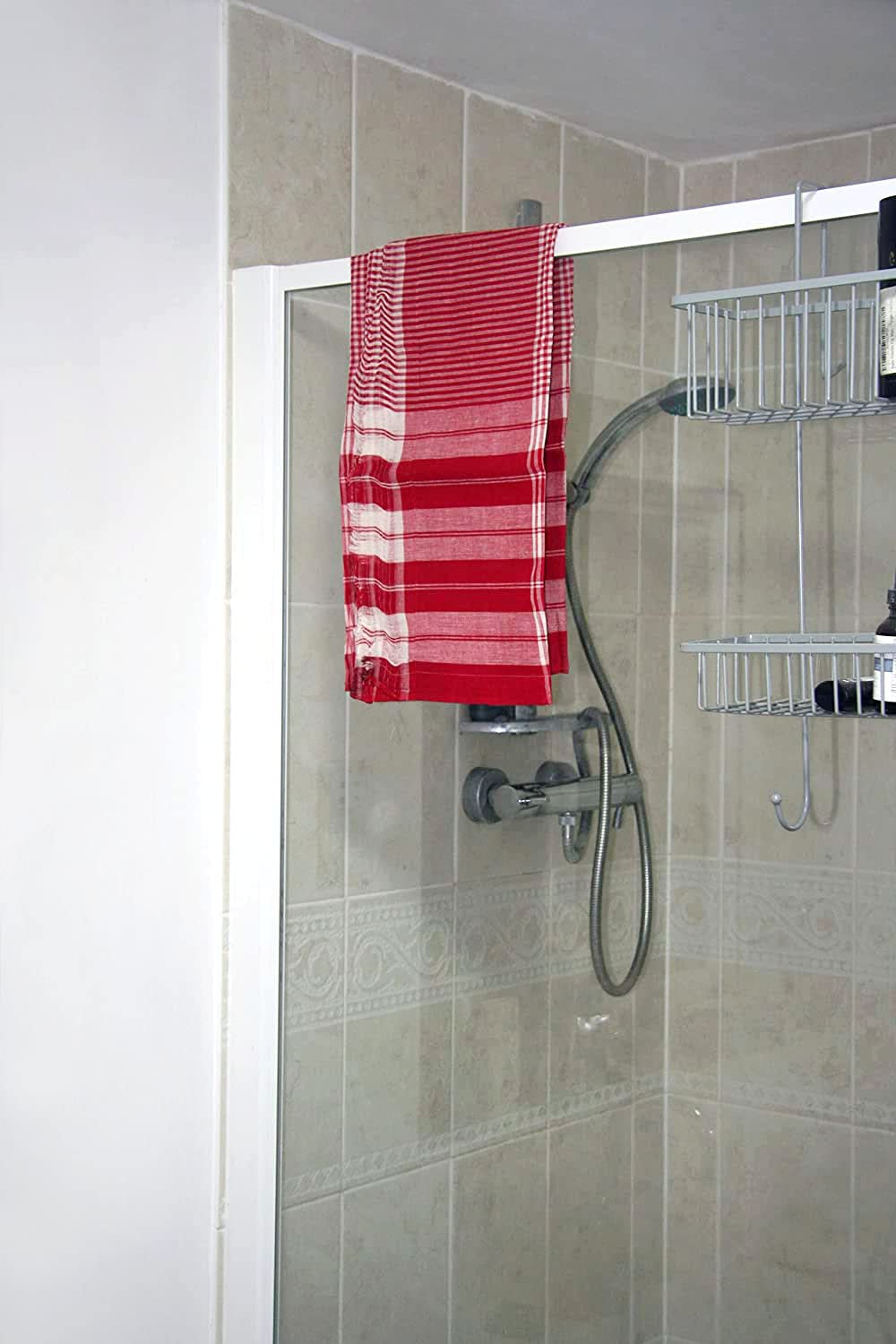 Mayaka786 Light weight Gamcha Bath Towel - Indian Bengali Style (Red)