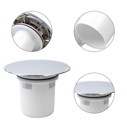 GIONAR Shower Drain Cover Replacement, Shower Plughole Cover with Hair Trap Basket