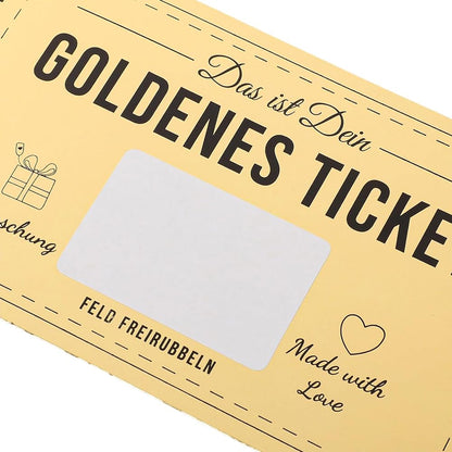 VOANZO Gift Cards Fill Yourself Out With Scratch-Off Stickers - Gold Tickets, Birthday Cards, Birthday Gifts Scratch-Off Cards For Labels