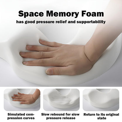 Donut Cushion,Doughnut Sciatica Hemorrhoid Orthopedic Coccyx Cushion for Pressure Relief,Tailbone Pain,Memory Foam Ring Seat Cushions for Car,Office