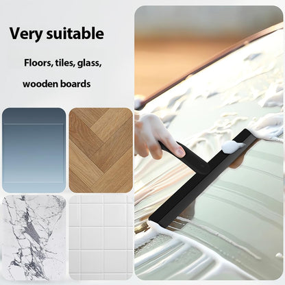 Shower Squeegee,Window Squeegee,Stainless Steel Shower Screen Wiper with Strong Suction Hook for Bathroom,Kitchen,Mirror,Car,Window and Glass Cleaning