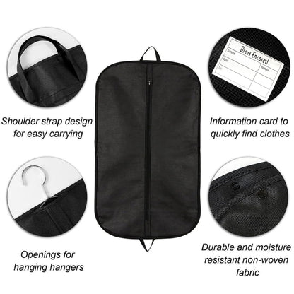 58" Clothes Carrier Travel Bag Zipped Foldover Breathable Multi-Use Garment Cover Clothes Suit Tuxedos Dresses Coats Carrier Carry Handles & Hold