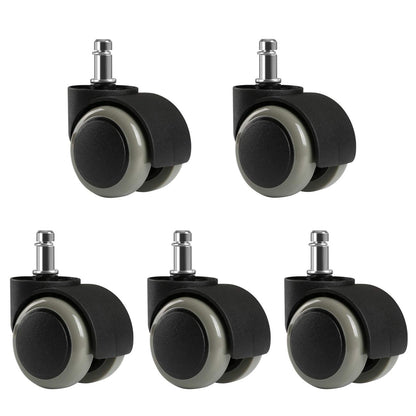 LIHAO 5 Pcs Wheels For Office Chair 11mm Office Chair Wheels Replacement