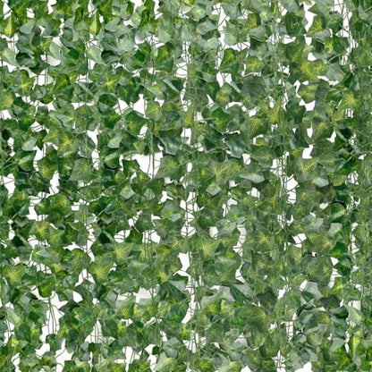 DazSpirit 60Pcs Artificial Ivy Leaf Garland, 126m Artificial Ivy Vines, Fake Vines, Fack Leaves Hanging Plants, for Wedding, Party, Home, Garden,