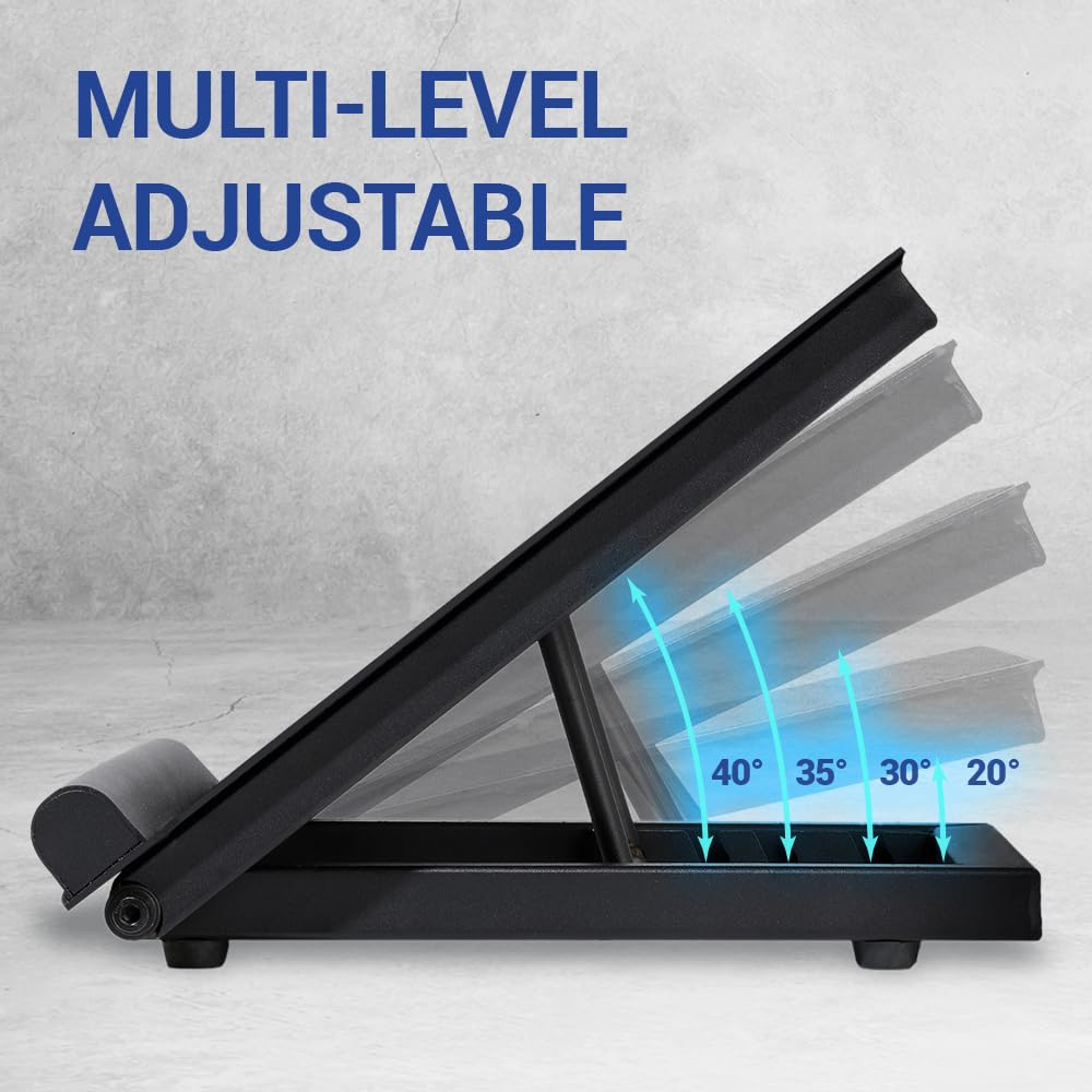 Yes4All Premium Steel/Wooden Slant Board & Calf Stretcher, Adjustable Incline Board & Non-Slip for Stretching/Squat Wedges for Deep Squats & Elevated