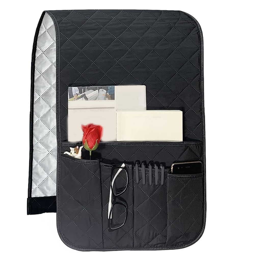 Ginobili Sofa Remote Control Holder Non-Slip Armchair Holders for Couch Recliner with 5 Pockets for Book Etc