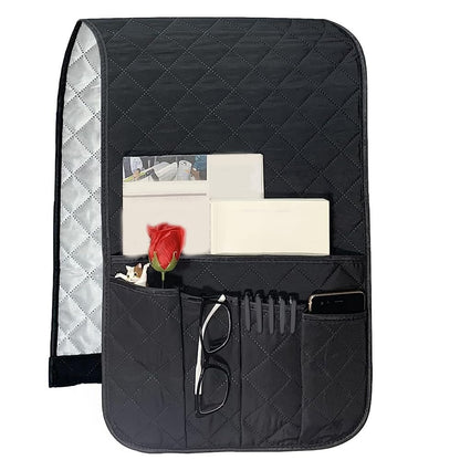 Ginobili Sofa Remote Control Holder Non-Slip Armchair Holders for Couch Recliner with 5 Pockets for Book Etc