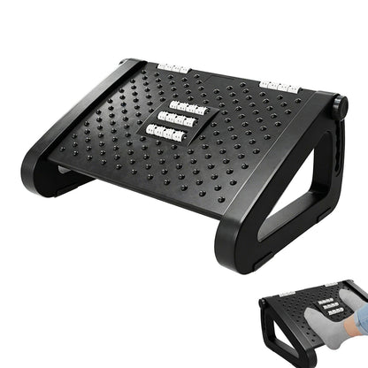 Foot Rest Under Desk Office Foot Stool Adjustable Height/Angle Footrest