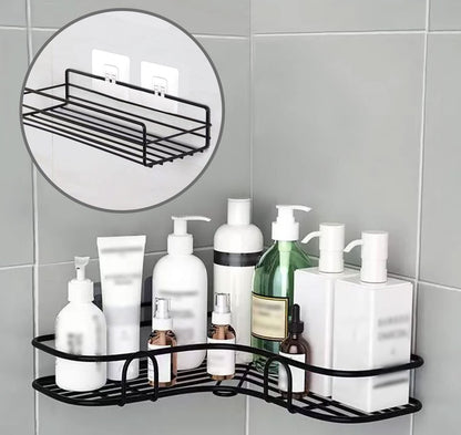 SUBTAVIK 12 Pcs Shower Caddy Adhesive Hooks Replacement, Corner Shower Caddy Adhesive Sticker Hooks Transparent Sticky Hooks for Bathroom Kitchen
