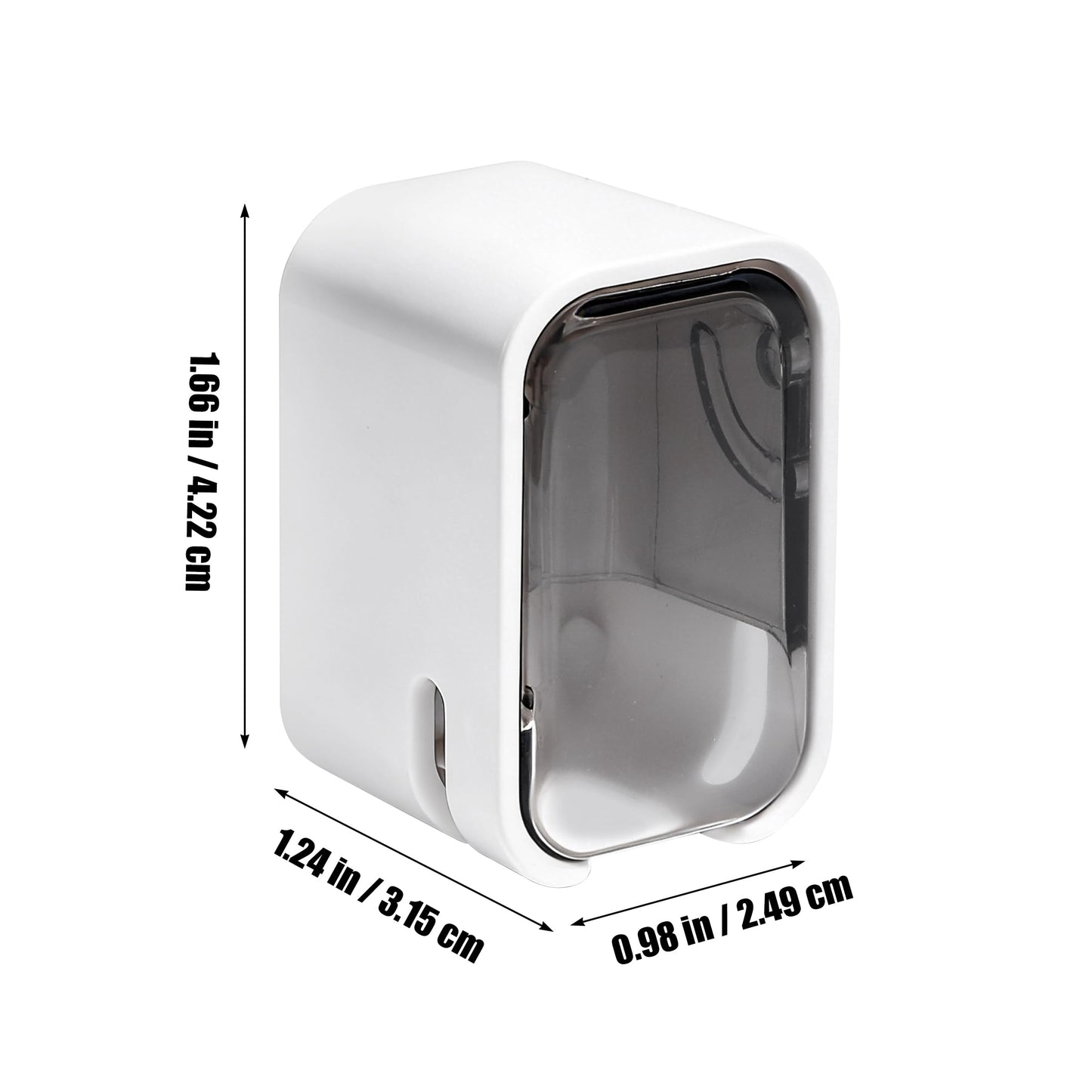 2Pcs Electric Toothbrush Holder with Cover, Self-Adhesive Tooth Brush Cap