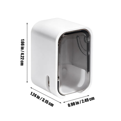 2Pcs Electric Toothbrush Holder with Cover, Self-Adhesive Tooth Brush Cap