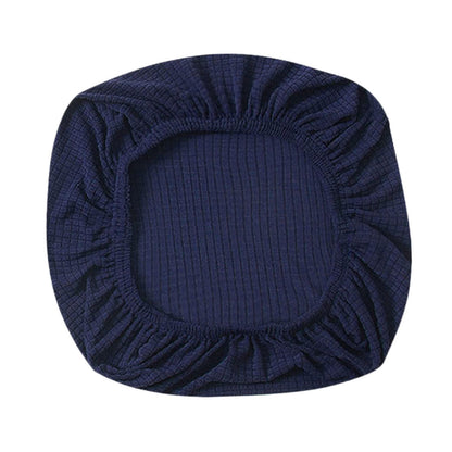 Fenteer Stretch Office Covers Seat Cover Slipcover Desk Seat Cushion Protectors for Computer, Dark Blue