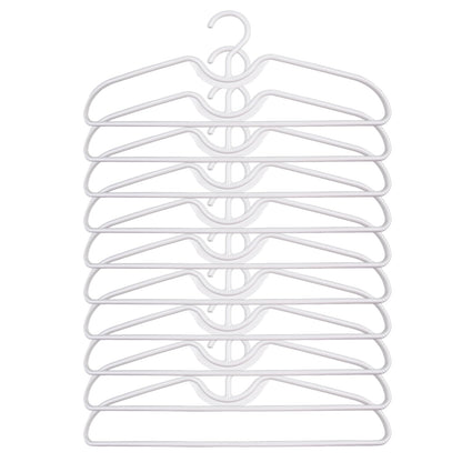 Plastic Clothes Hangers, Anti-Slip Space Saving Coat Hangers, Short Neck Closet Hangers for Shirts, Coat, Pants