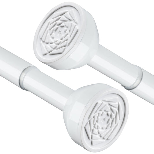 Shower Curtain Pole 83-168cm Stainless Steel Shower Curtain Rod Tension Rod for Curtains No Drill Extendable Curtain Poles Shower Curtain Rail for