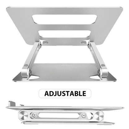 OneCut Adjustable Laptop Stand, Aluminium Alloy, Multi-Angle Stand with Heat-Vent to Elevate Laptop, Adjustable Notebook Sand for Laptop