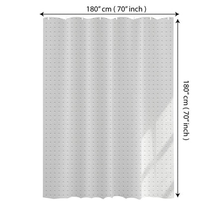 HTUK Waterproof Shower Curtains 180 x 180cm With 12 Hooks Mildew And Mould Resistant Fabric Shower Curtain 100% Polyester Diamond Pattern Shower
