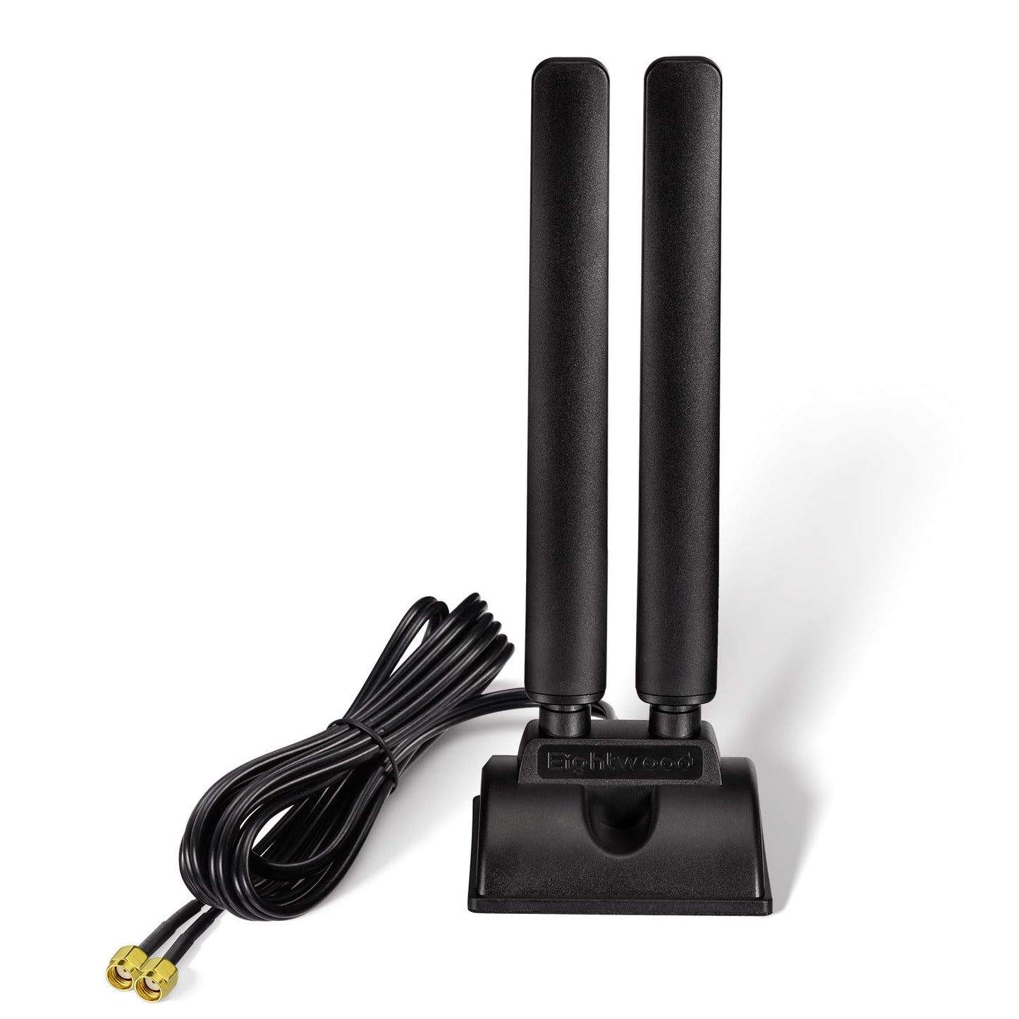Eightwood WiFi 6E Antenna Tri-Band RP-SMA Male Compatible with wireless network router hotspots, PCI PCIe WiFi cards, notebook PC desktop computer