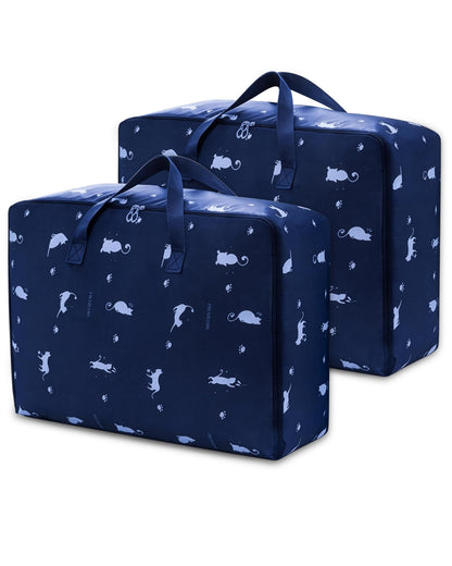 Acual 2 PCS 105L Large Storage Bags, Heavy Duty Moving Bags
